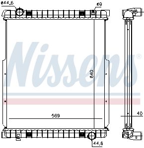 Radiator racire motor NISSENS 63332