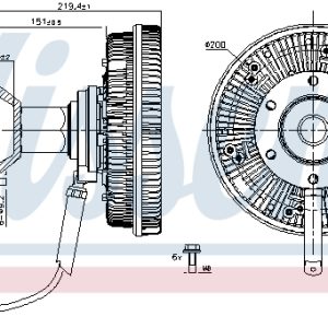 Cupla ventilator radiator NISSENS 86242