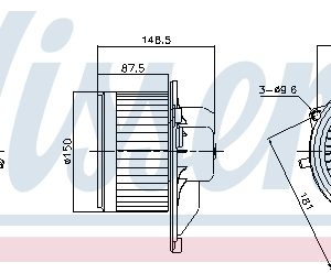 Ventilator habitaclu NISSENS 87572