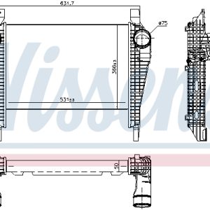 Intercooler compresor NISSENS 961257