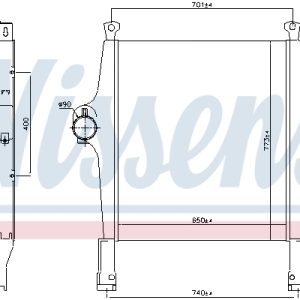 Intercooler compresor NISSENS 97046
