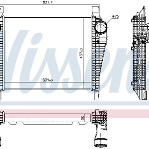 Intercooler compresor NISSENS 97064