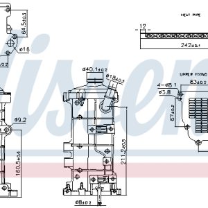 Radiator recirculare gaze de esapament NISSENS 989374