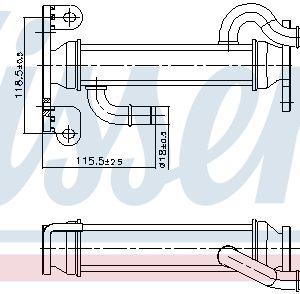 Radiator recirculare gaze de esapament NISSENS 989400