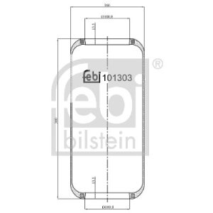 Burduf suspensie pneumatica FEBI BILSTEIN 101303 – IVECO | AutoRival