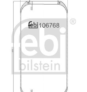 Burduf suspensie pneumatica FEBI BILSTEIN 106768 – IVECO | AutoRival