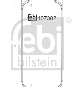 Burduf suspensie pneumatica FEBI BILSTEIN 107302