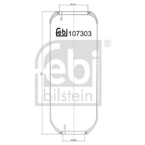 Burduf suspensie pneumatica FEBI BILSTEIN 107303