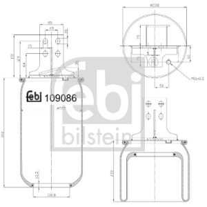 Burduf suspensie pneumatica FEBI BILSTEIN 109086 – IVECO | AutoRival
