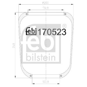 Burduf suspensie pneumatica FEBI BILSTEIN 170523 – IVECO | AutoRival
