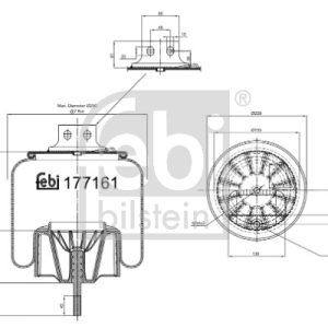 Burduf suspensie pneumatica FEBI BILSTEIN 177161 – IVECO | AutoRival
