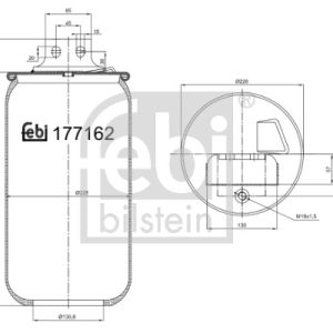 Burduf suspensie pneumatica FEBI BILSTEIN 177162