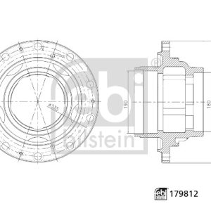 Butuc roata FEBI BILSTEIN 179812