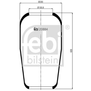 Burduf suspensie pneumatica FEBI BILSTEIN 20884 – IVECO | AutoRival