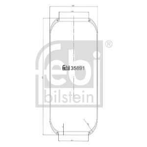 Burduf suspensie pneumatica FEBI BILSTEIN 35891
