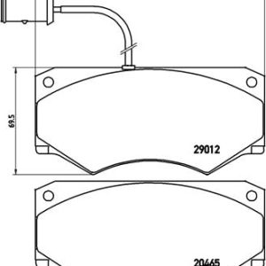 Set placute frana BREMBO P A6 013 – IVECO | AutoRival
