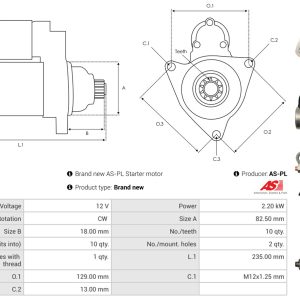 Alternator AS-PL A0952(SEG) – IVECO | AutoRival