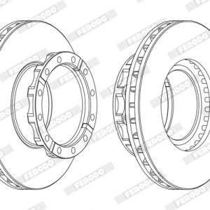 Disc frana FERODO FCR254A – IVECO | AutoRival