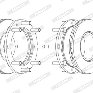 Disc frana FERODO FCR308A – IVECO | AutoRival