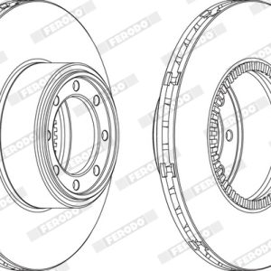 Disc frana FERODO FCR321A – IVECO | AutoRival