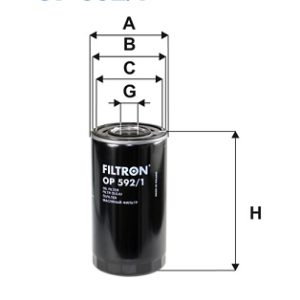 Filtru ulei FILTRON OP 592/1 – IVECO | AutoRival
