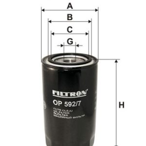 Filtru ulei FILTRON OP 592/7 – IVECO | AutoRival