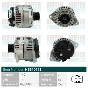 Alternator HOFFER H5510113 – IVECO | AutoRival