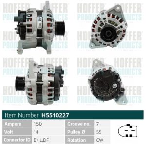 Alternator HOFFER H5510227 – IVECO | AutoRival