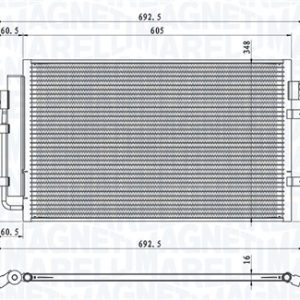 Condensator climatizare MAGNETI MARELLI 350203100900 – IVECO | AutoRival