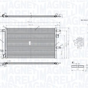 Condensator climatizare MAGNETI MARELLI 350203107500 – IVECO | AutoRival