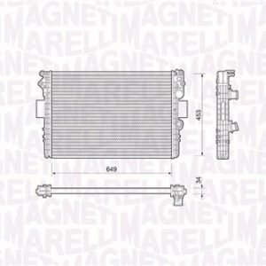 Radiator racire motor MAGNETI MARELLI 350213169000 – IVECO | AutoRival