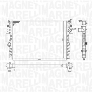 Radiator racire motor MAGNETI MARELLI 350213183800 – IVECO | AutoRival