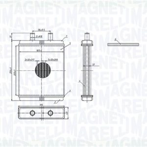 Schimbator de caldura incalzire habitaclu MAGNETI MARELLI 350218308000 – IVECO | AutoRival
