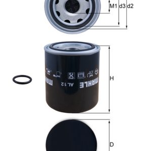 Element filtrant uscator aer compresor MAHLE ORIGINAL AL 12 – IVECO | AutoRival