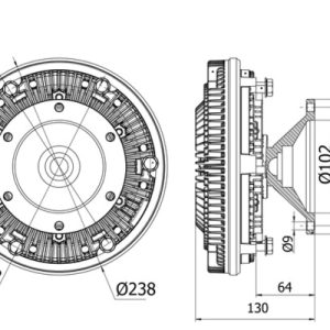 Cupla ventilator radiator MAHLE ORIGINAL CFC 10 000S – IVECO | AutoRival