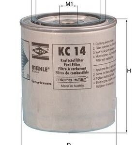 Filtru combustibil MAHLE ORIGINAL KC 14 – IVECO | AutoRival