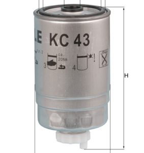 Filtru combustibil MAHLE ORIGINAL KC 43 – IVECO | AutoRival