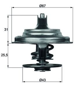 Termostat lichid racire MAHLE ORIGINAL TX 23 79D – IVECO | AutoRival