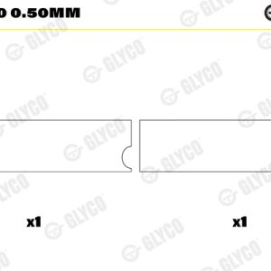 Cuzineti biela GLYCO 01-2800 0.50mm – IVECO | AutoRival