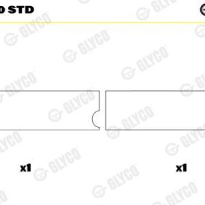 Cuzineti biela GLYCO 01-2800 STD – IVECO | AutoRival