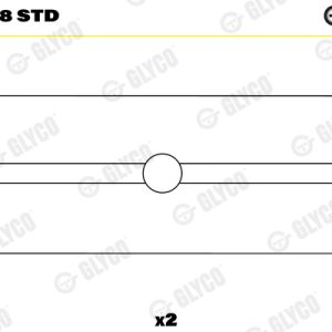 Cuzineti arbore cotit GLYCO 02-2228 STD – IVECO | AutoRival