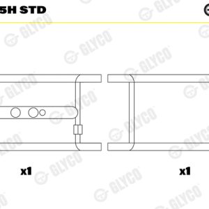 Cuzineti arbore cotit GLYCO 02-4575H STD – IVECO | AutoRival