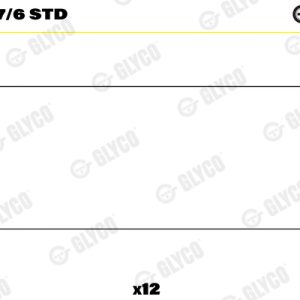 Cuzineti biela GLYCO 71-4087/6 STD – IVECO | AutoRival