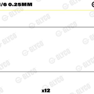 Cuzineti biela GLYCO 71-4091/6 0.25mm – IVECO | AutoRival