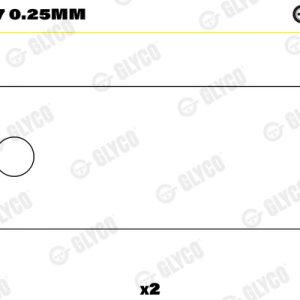 Cuzineti biela GLYCO 71-4227 0.25mm – IVECO | AutoRival