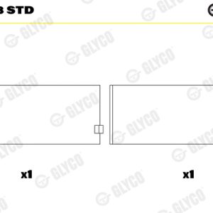 Cuzineti biela GLYCO 71-4708 STD – IVECO | AutoRival