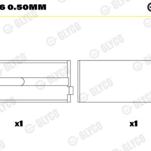 Cuzineti arbore cotit GLYCO 72-4546 0.50mm – IVECO | AutoRival