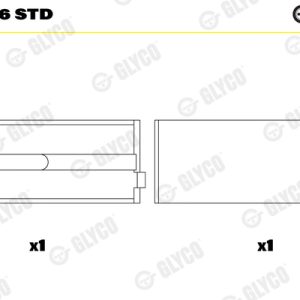 Cuzineti arbore cotit GLYCO 72-4546 STD – IVECO | AutoRival