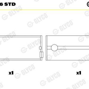 Cuzineti arbore cotit GLYCO 72-4556 STD – IVECO | AutoRival