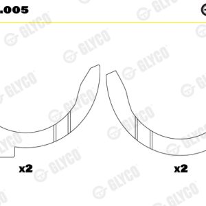 Saiba distantier arbore cotit GLYCO A193/4 .005 – IVECO | AutoRival